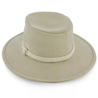 Walrus Hats Outback Boatsman Charter - Walrus Hats Tan Canvas Fabric Outback Hat - H7012