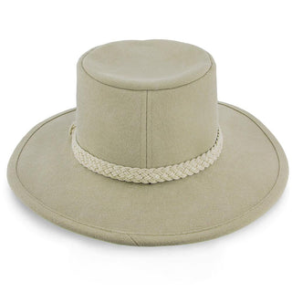 Walrus Hats Outback Boatsman Charter - Walrus Hats Tan Canvas Fabric Outback Hat - H7012
