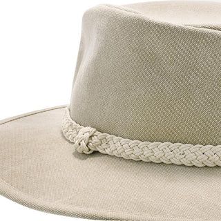 Walrus Hats Outback Boatsman Charter - Walrus Hats Tan Canvas Fabric Outback Hat - H7012