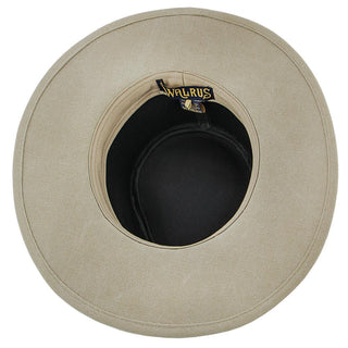 Walrus Hats Outback Boatsman Charter - Walrus Hats Tan Canvas Fabric Outback Hat - H7012