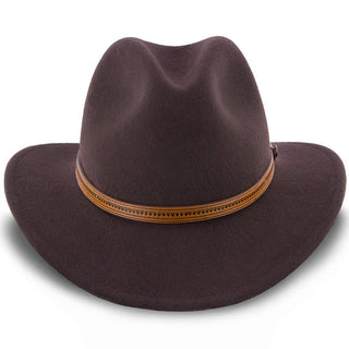 Walrus Hats Outback Jurassic - Walrus Hats Dark Brown Wool Felt Safari Hat - H7014