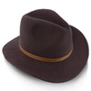Walrus Hats Outback Jurassic - Walrus Hats Dark Brown Wool Felt Safari Hat - H7014