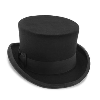 Walrus Hats Top Deadman - Walrus Hats Wool Felt 4.5 in. Height Low Crown Top Hat - H7019