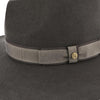 Walrus Hats Wide Brim Stingray - Walrus Hats Grey Wide Brim Wool Felt Fedora Hat