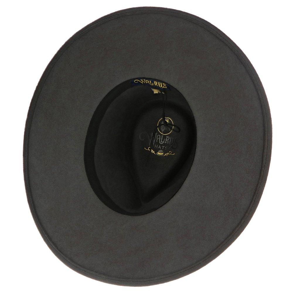 String Ray Hat Stingray Walrus Hats Grey Wide Brim Wool Felt Fedora Hat – Fashionable Hats