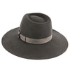 Walrus Hats Fedora Stingray - Walrus Hats Grey Wide Brim Wool Felt Fedora Hat