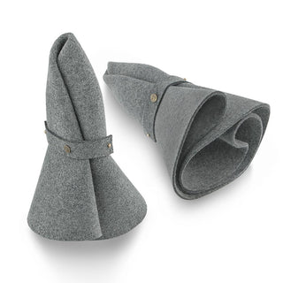 Walrus Hats Wide Brim Sundial - Walrus Hats Grey Wool Felt Wide Brim Foldable Hat - H7011